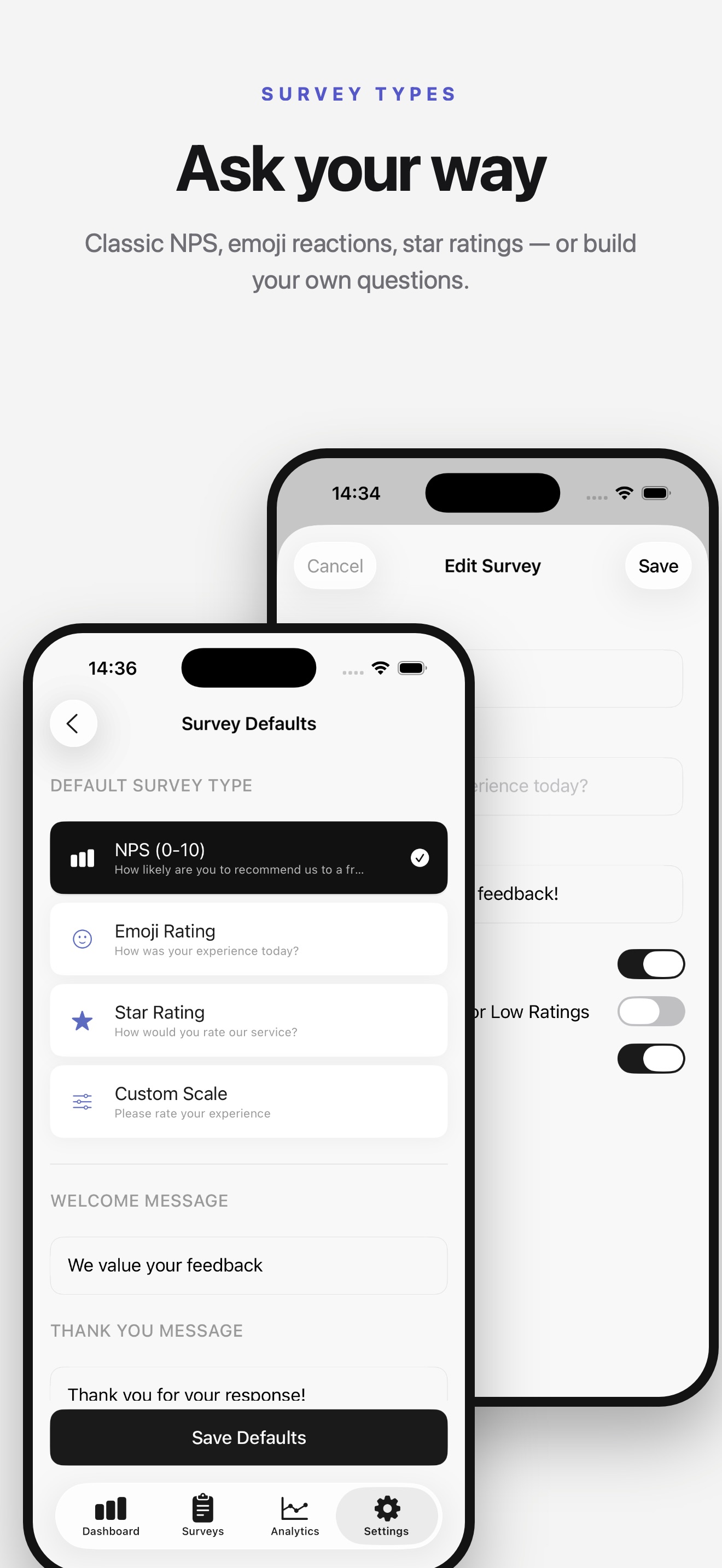 NPS Kiosk: Customer Feedback capture d'écran 3