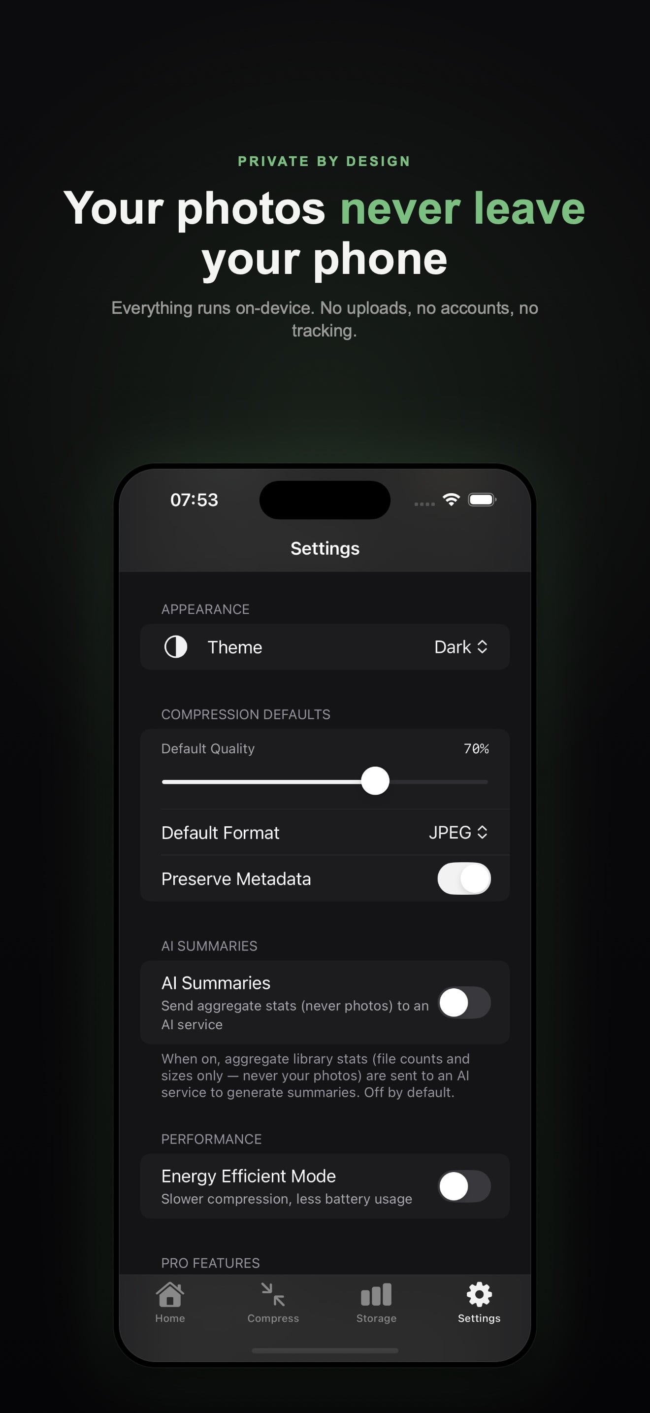 Photo Compressor: Kompressor 스크린샷 6