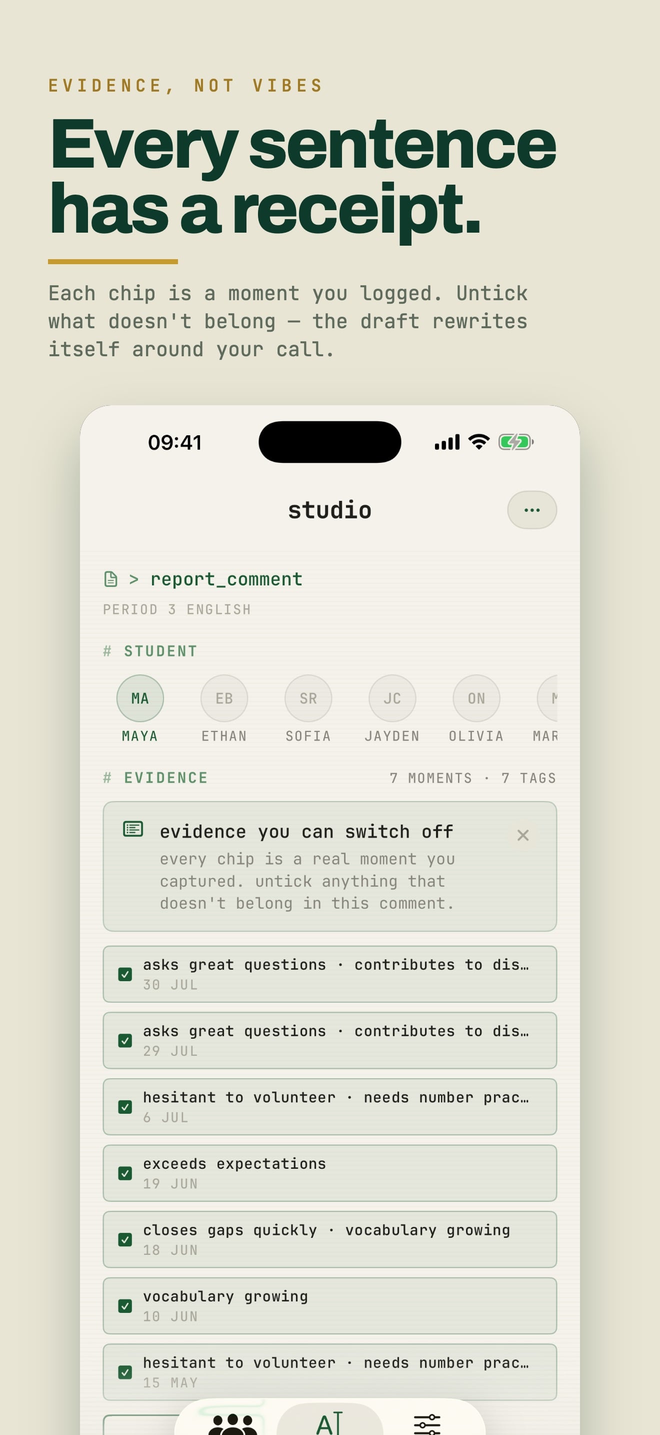 Report Card Comments : REMARK, captura de pantalla 8