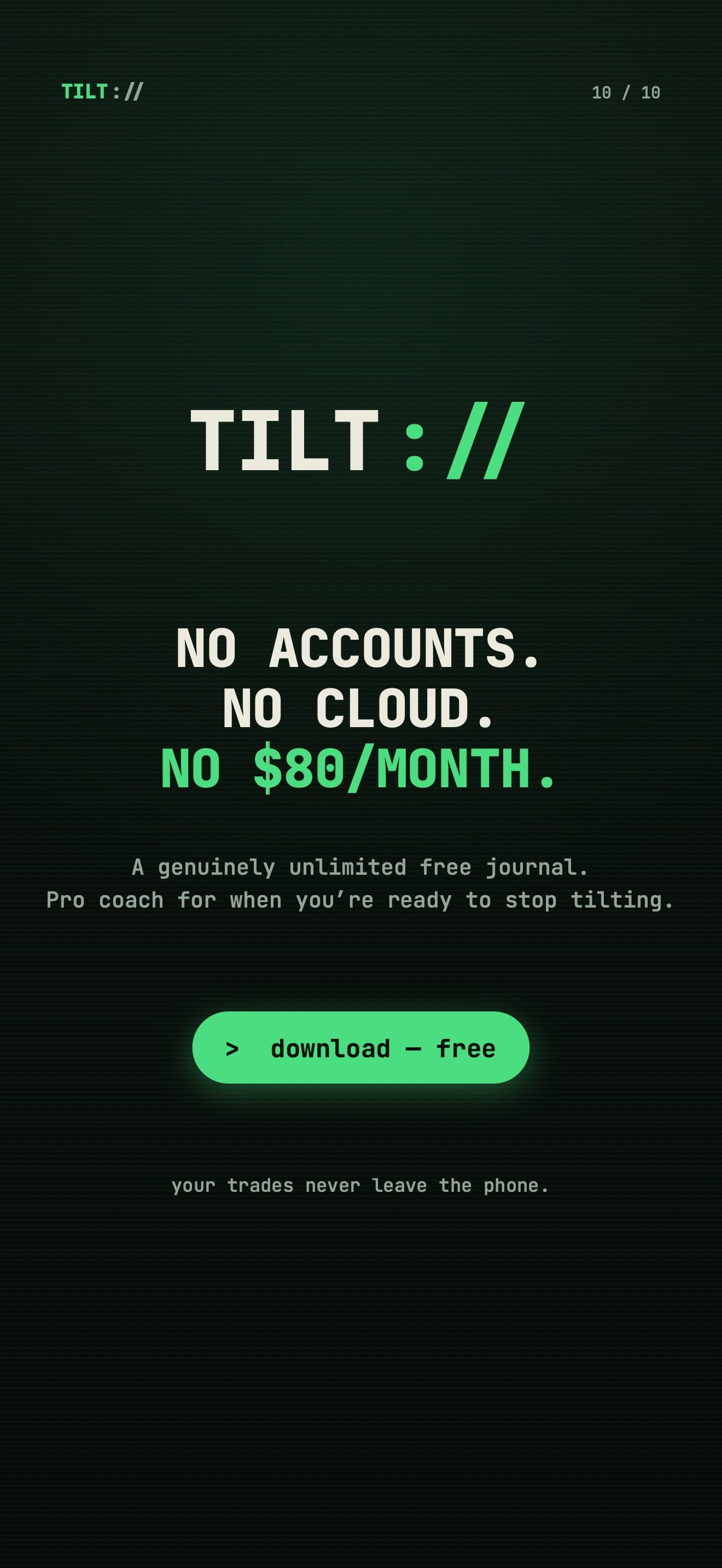 Trading Journal Tracker : TILT Screenshot 10