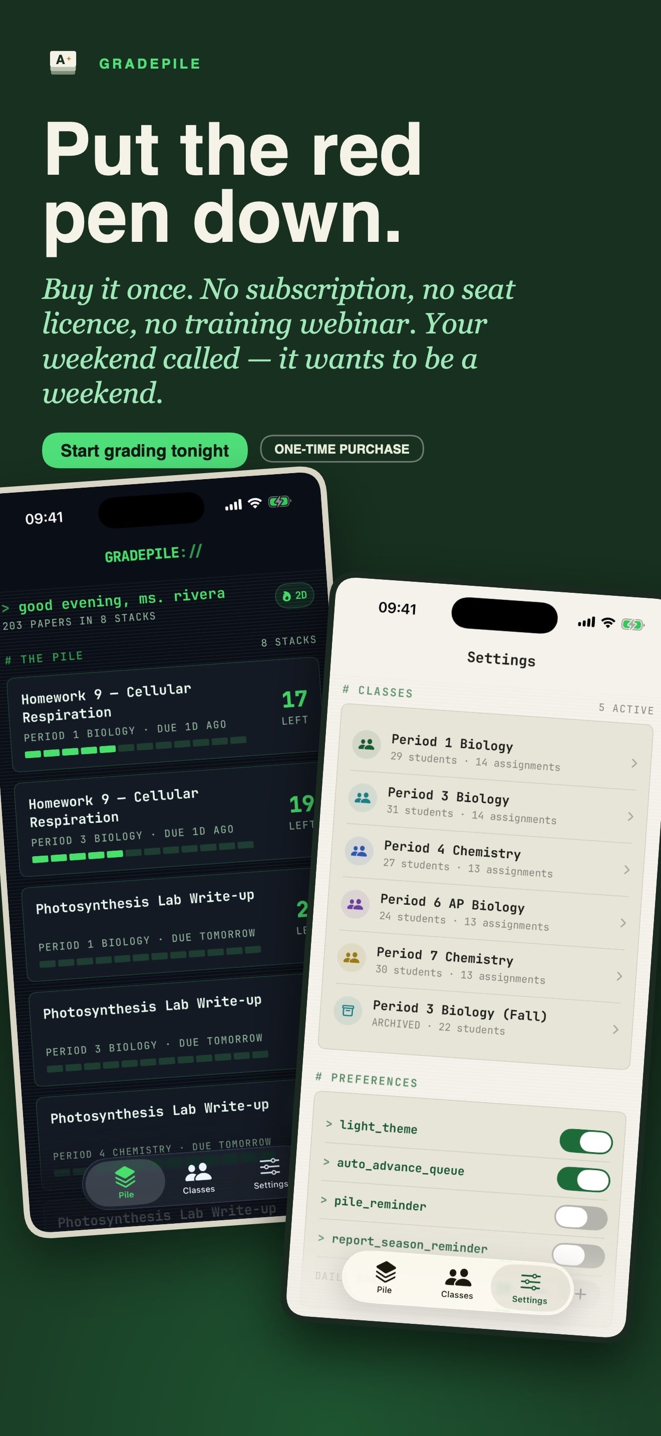 Teacher Gradebook : GRADEPILE capture d'écran 10