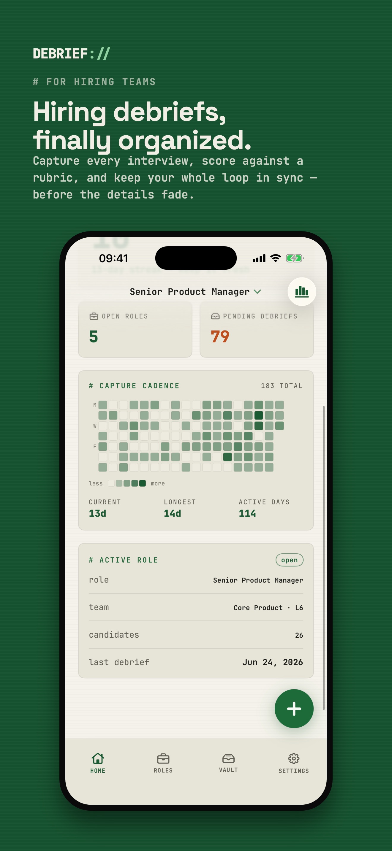 Interview Organizer Planner capture d'écran 1