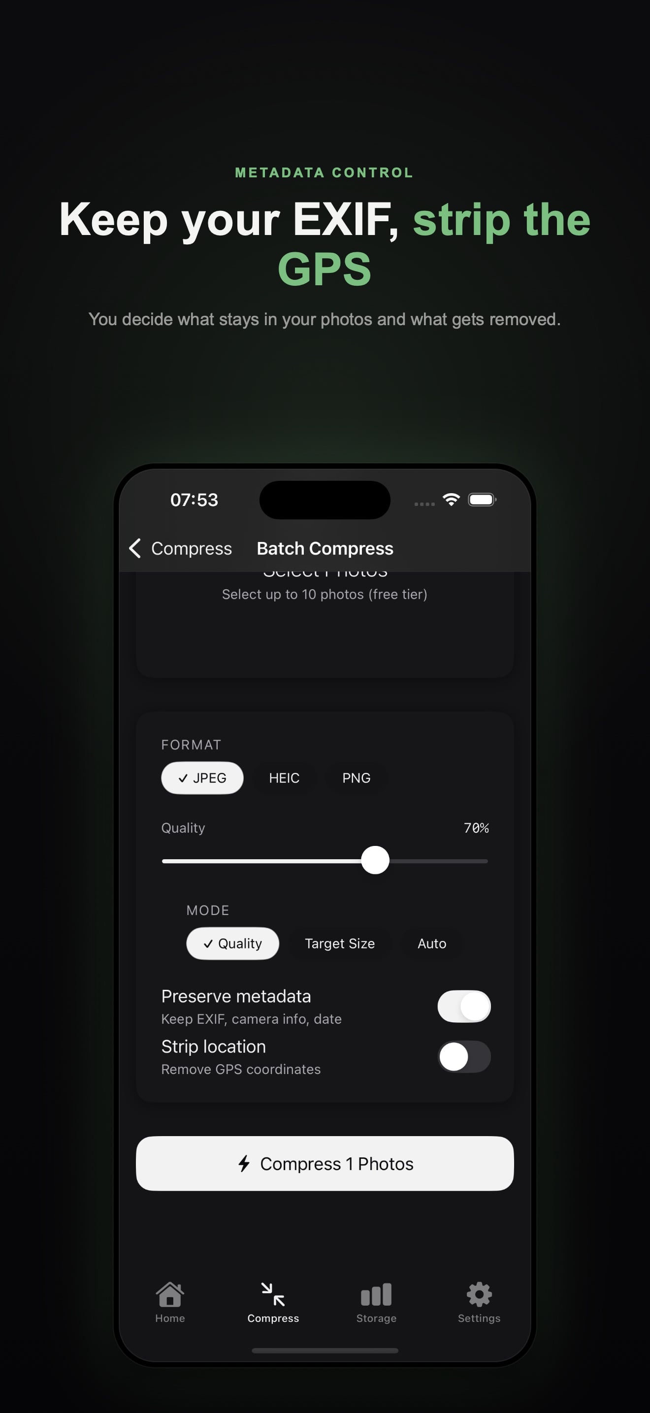 Photo Compressor: Kompressor 스크린샷 7