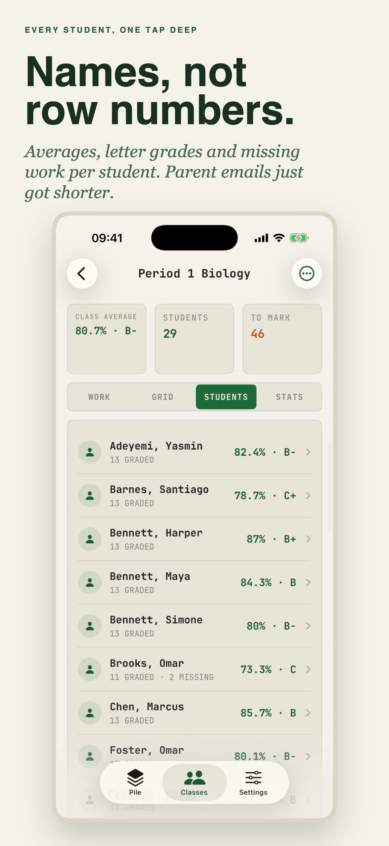 Teacher Gradebook : GRADEPILE capture d'écran 7