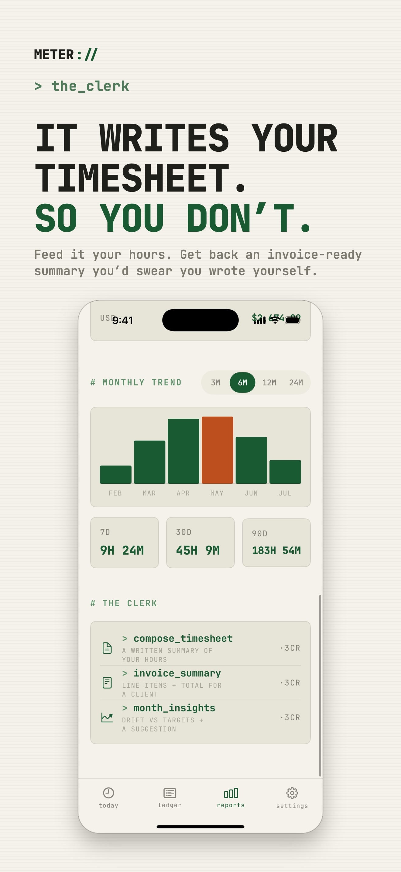 Time Tracker Timesheet : METER, скриншот 6