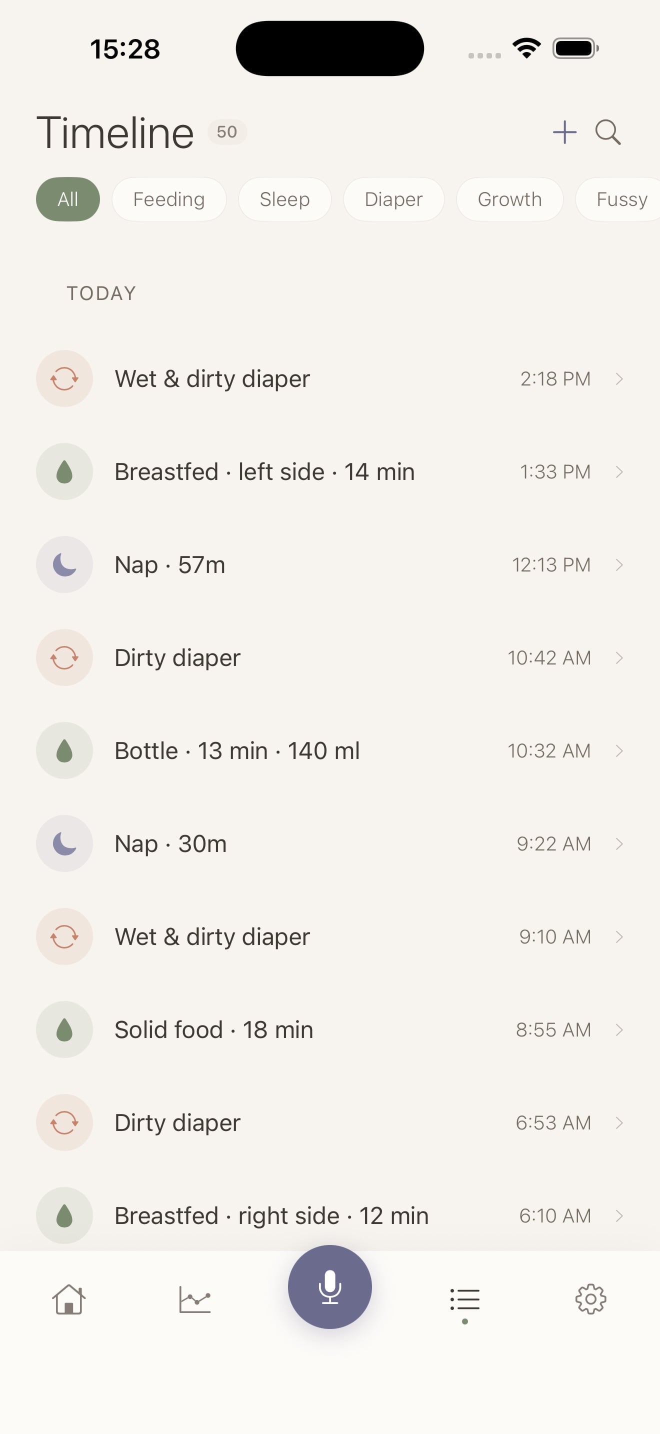 Mumble Baby Tracker Voice Log 屏幕截图 7
