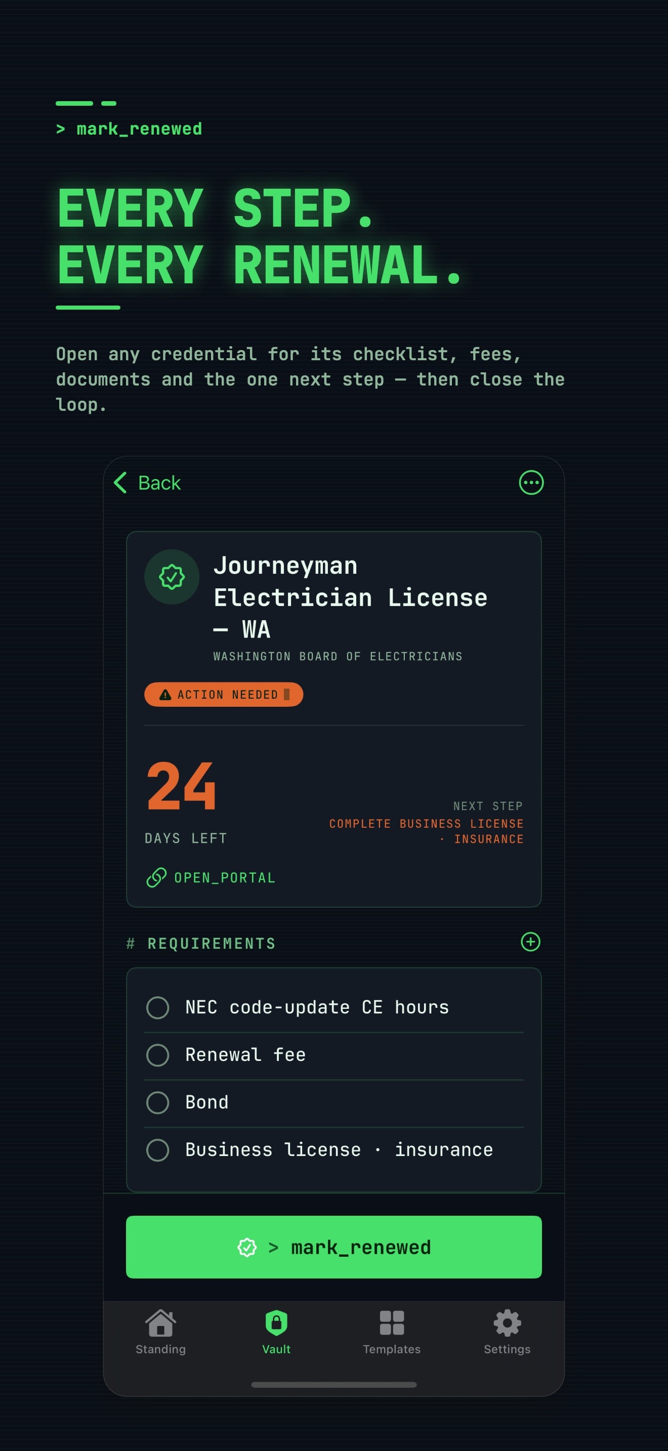 License Renewals Manager AI screenshot 5