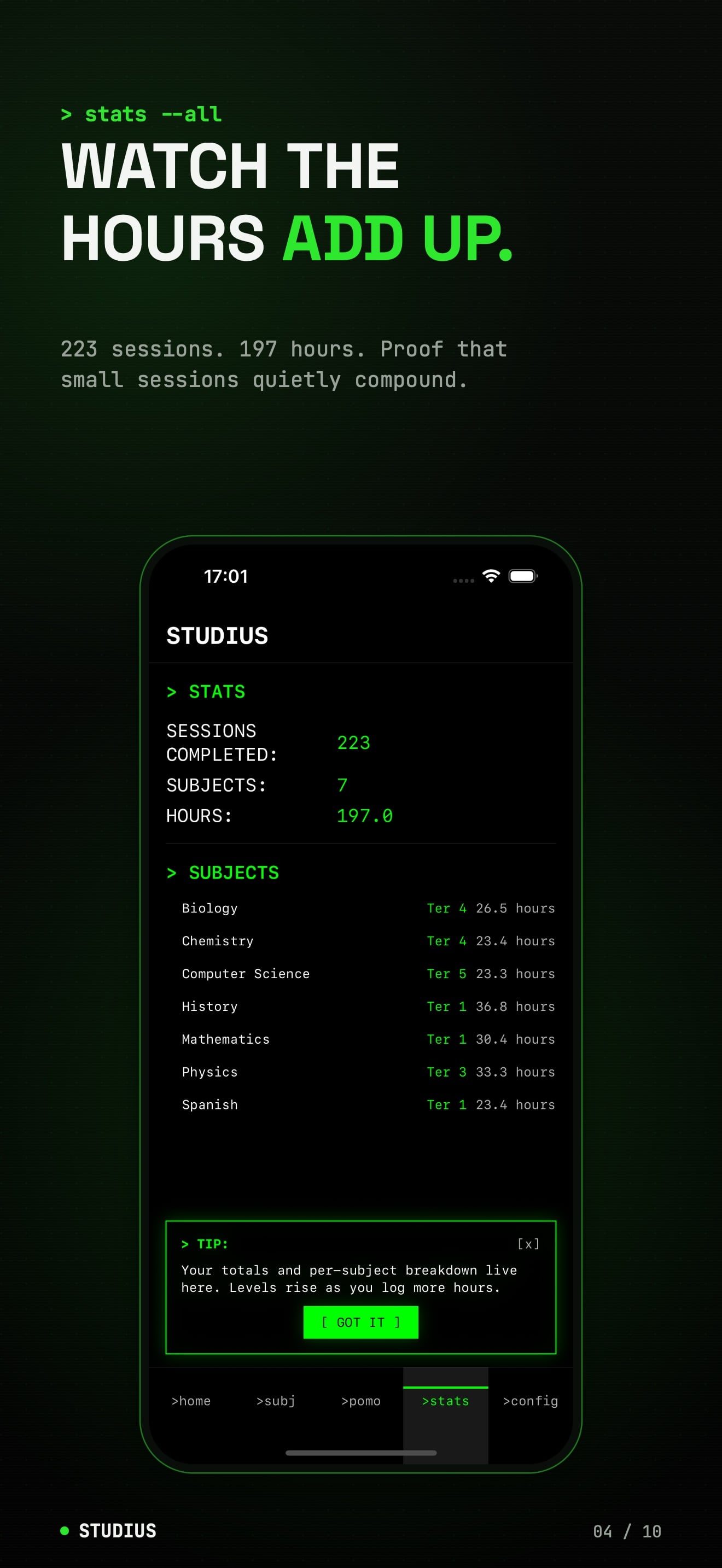 Study Timer Tracker - Studius 屏幕截图 4