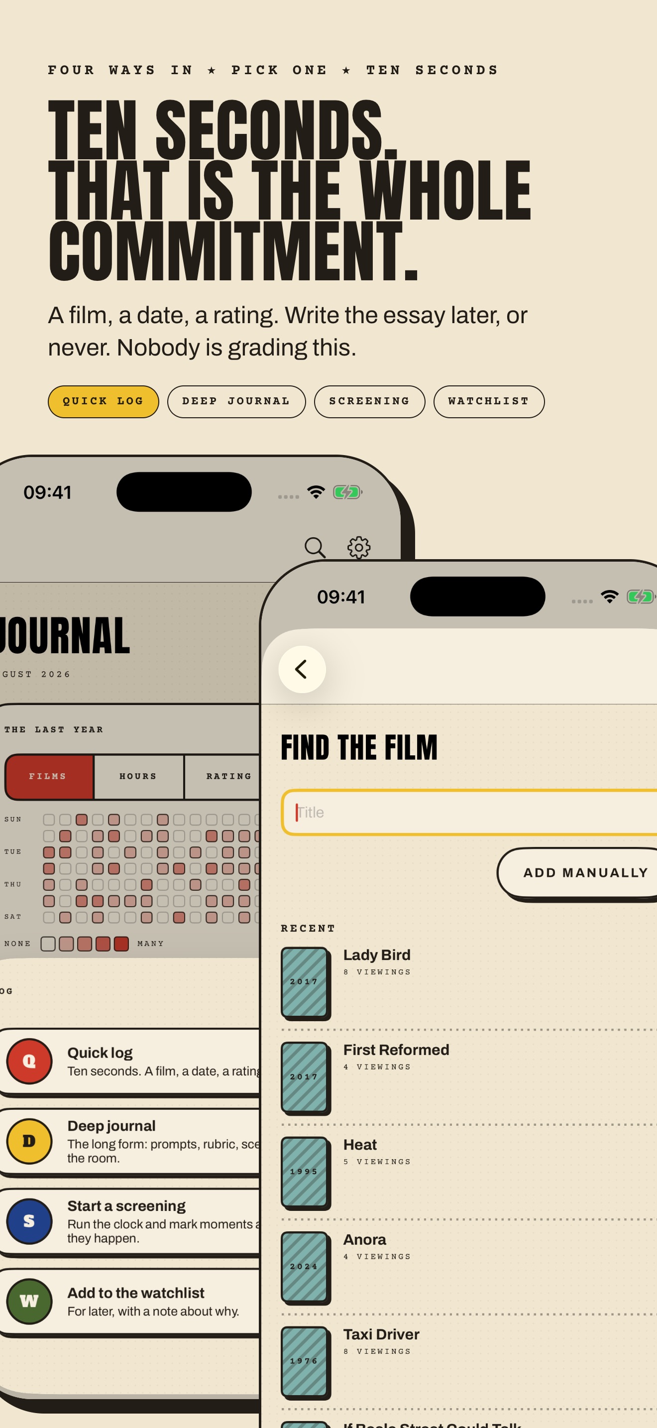 Movie Diary Log : AFTERCREDITS 屏幕截图 2