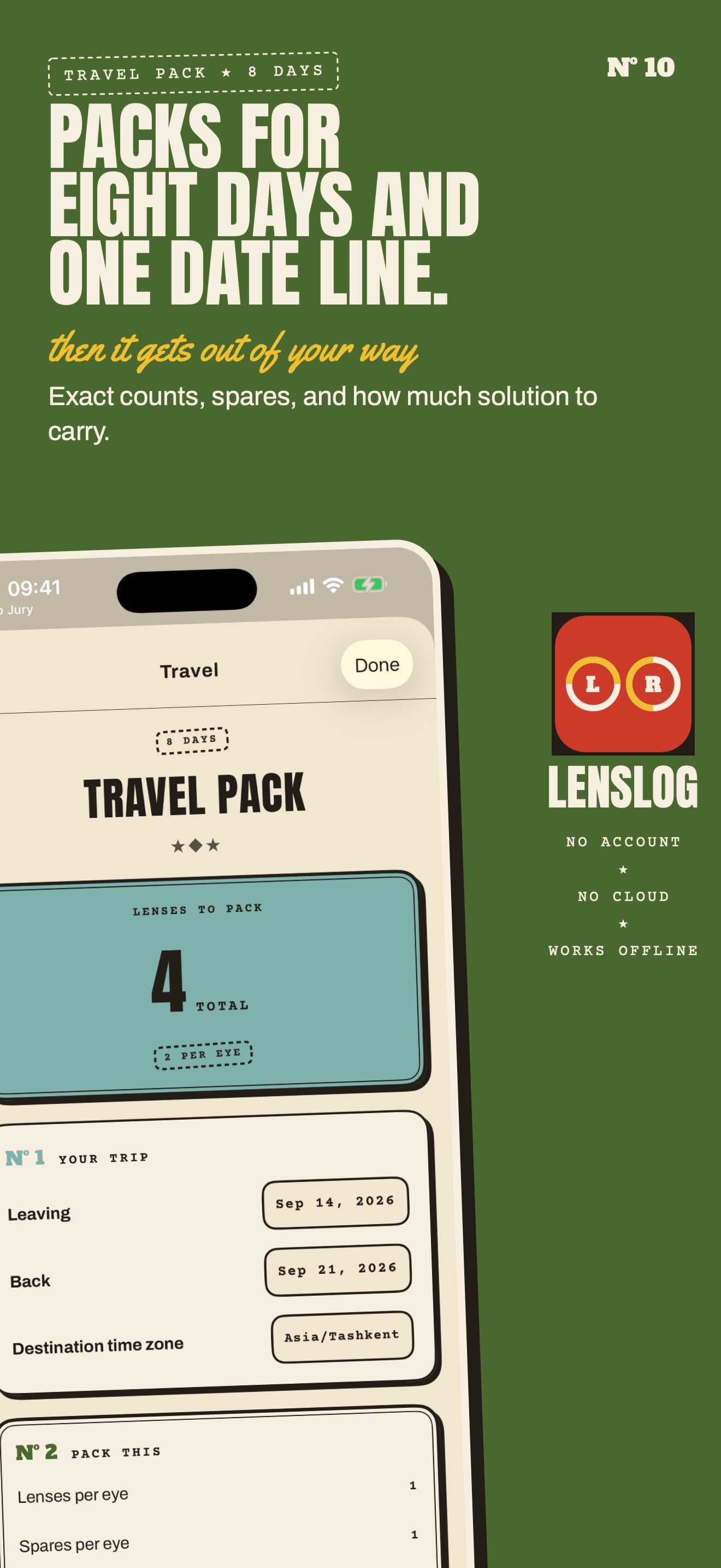 Contact Lens Tracker : LENSLOG screenshot 10