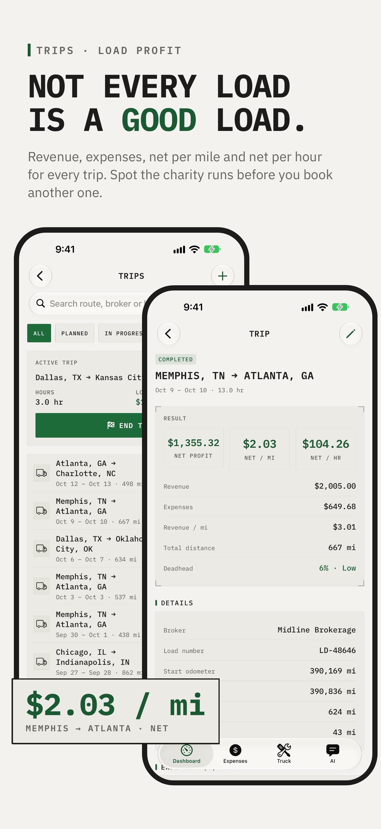 RIGLOG: Trucking Expense Log 스크린샷 2