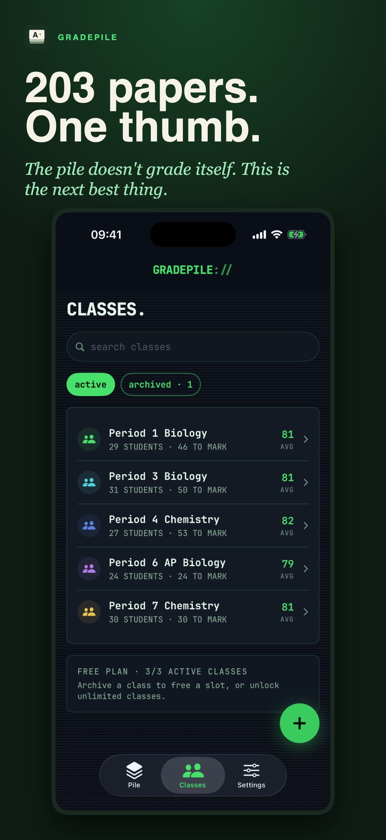 Teacher Gradebook : GRADEPILE capture d'écran 1