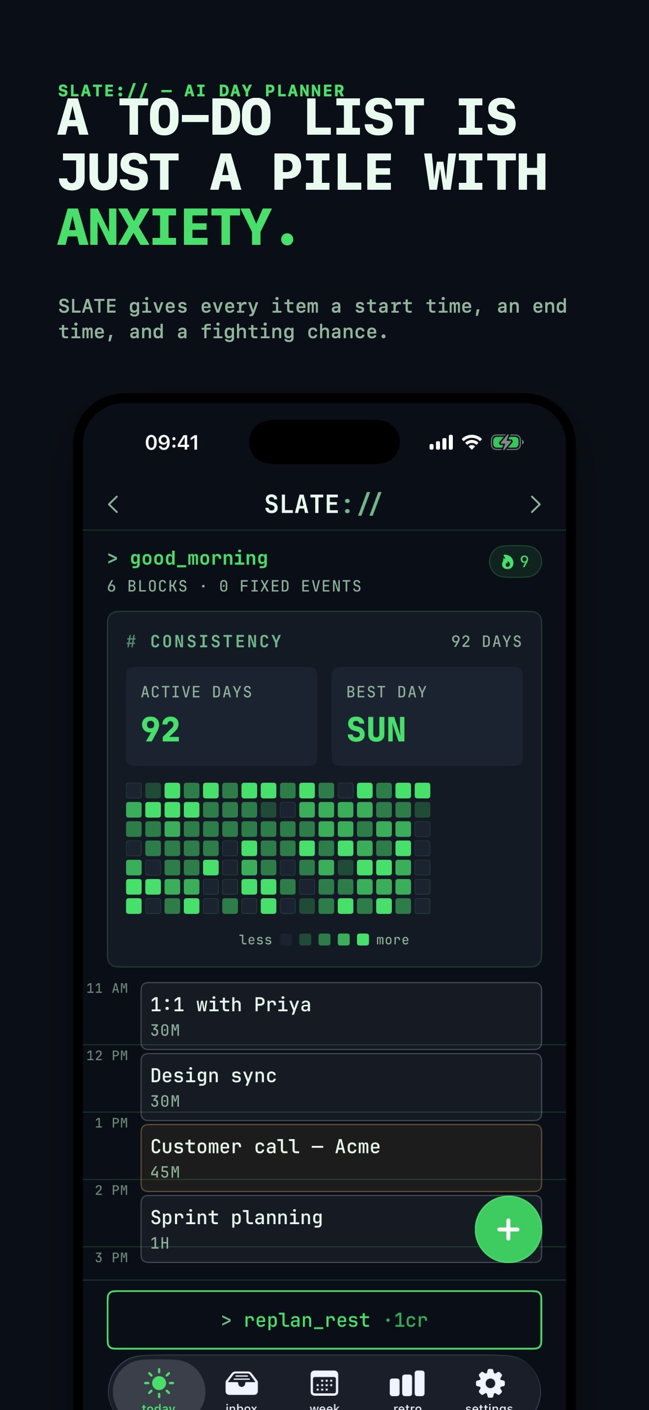 AI Daily Planner : SLATE 스크린샷 1