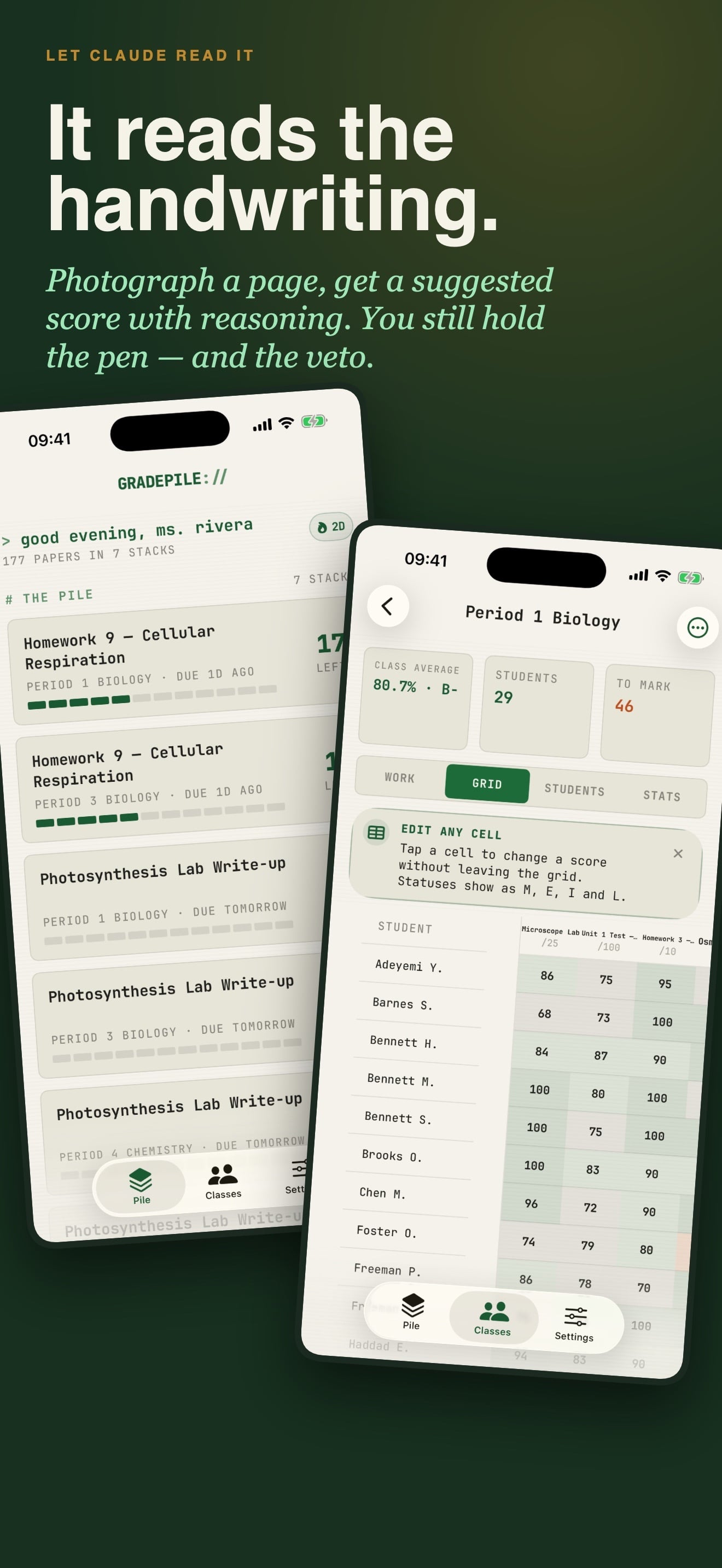 Teacher Gradebook : GRADEPILE capture d'écran 4