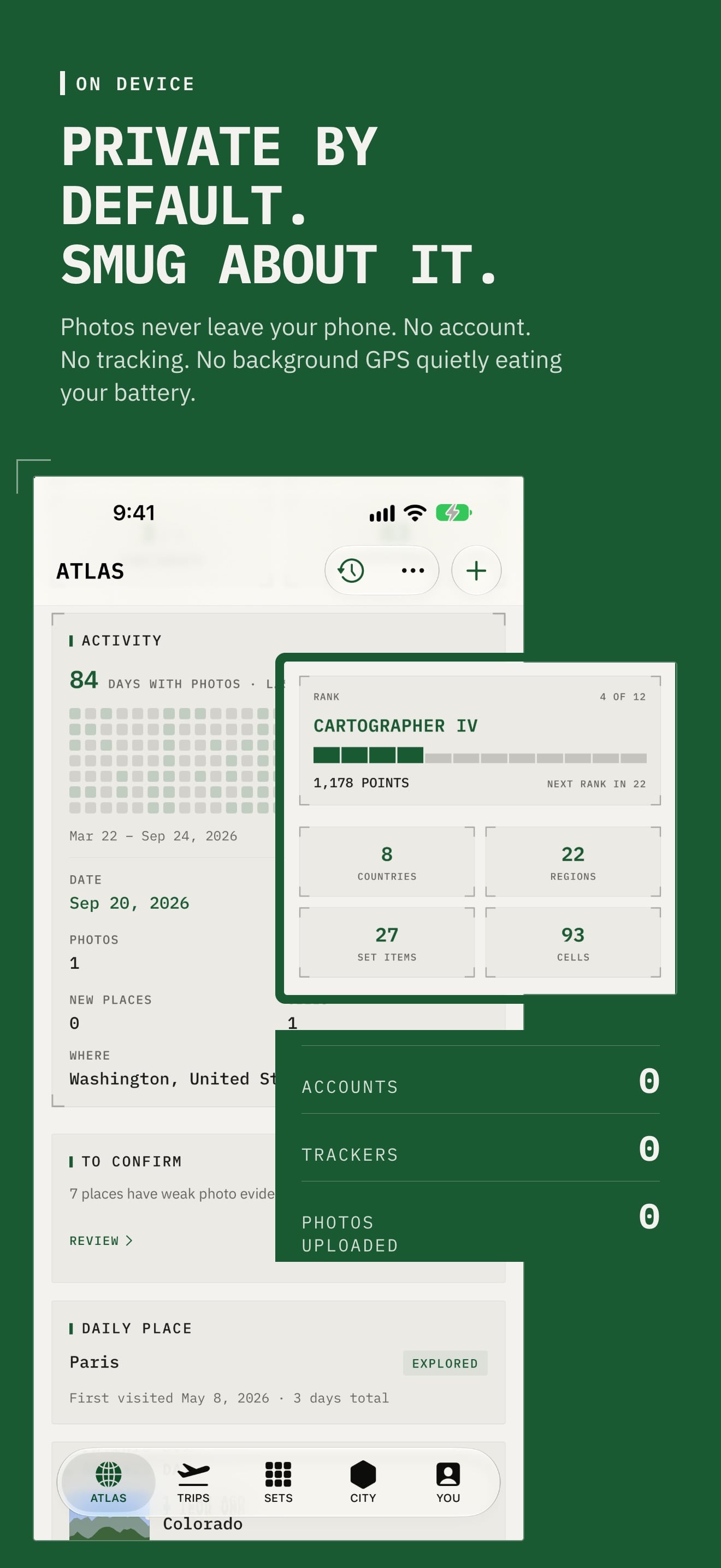 Travel Map Tracker : Terra Mea 스크린샷 10
