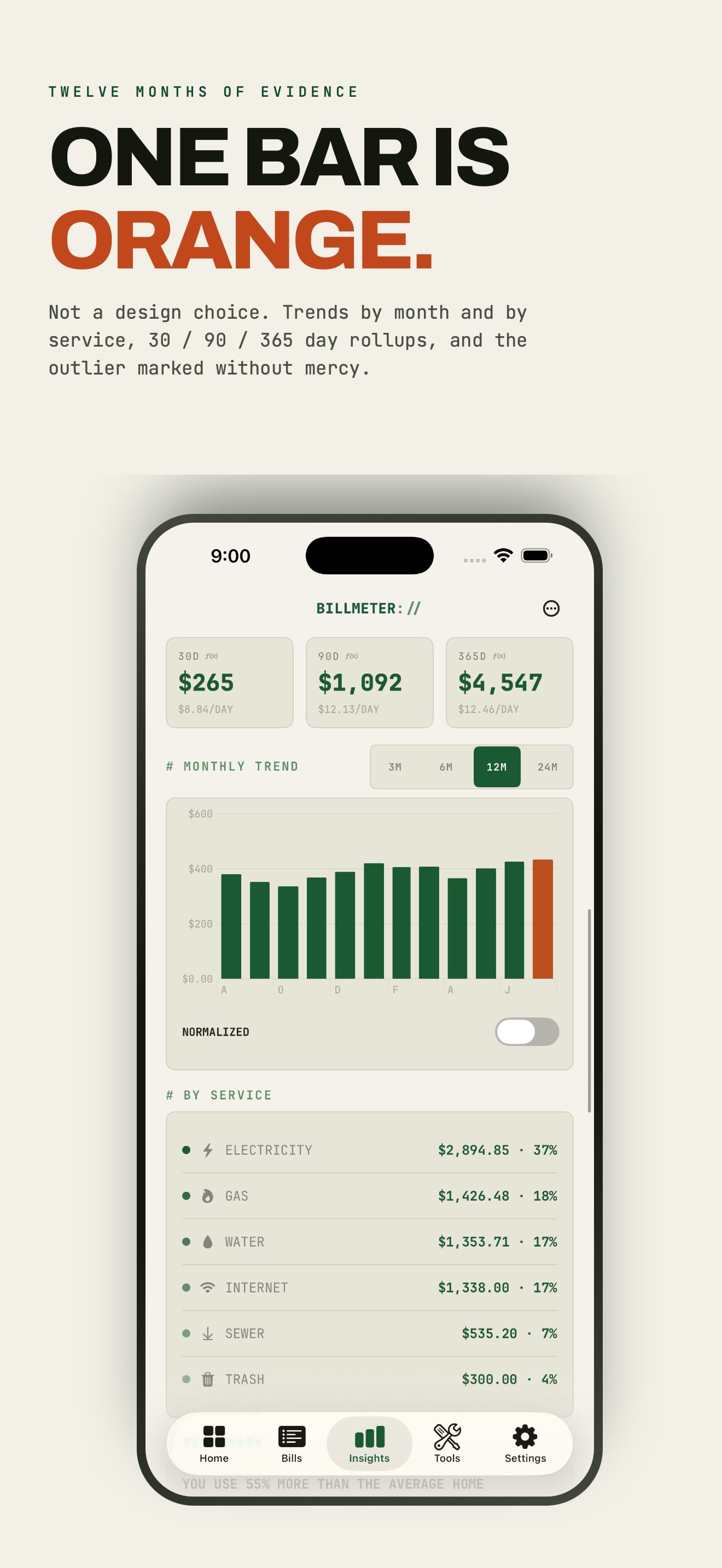 Utility Bill Audit : BILLMETER capture d'écran 7