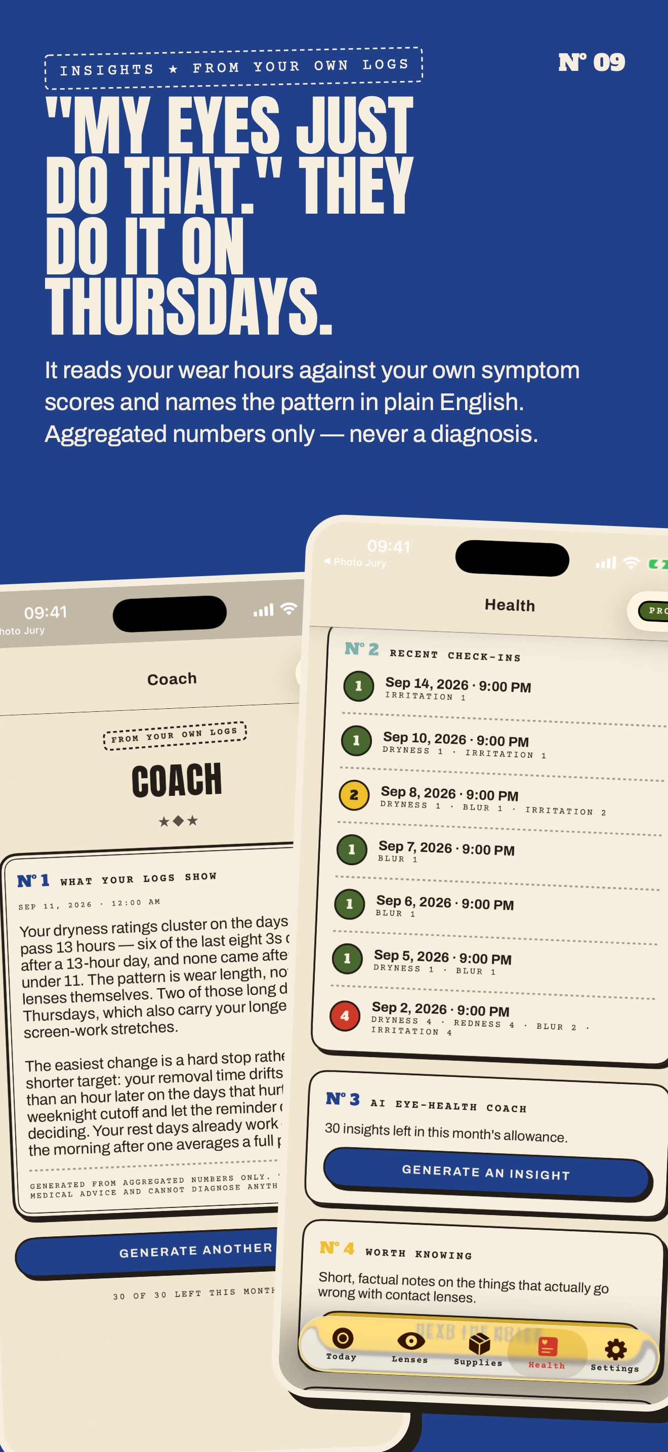 Contact Lens Tracker : LENSLOG screenshot 9