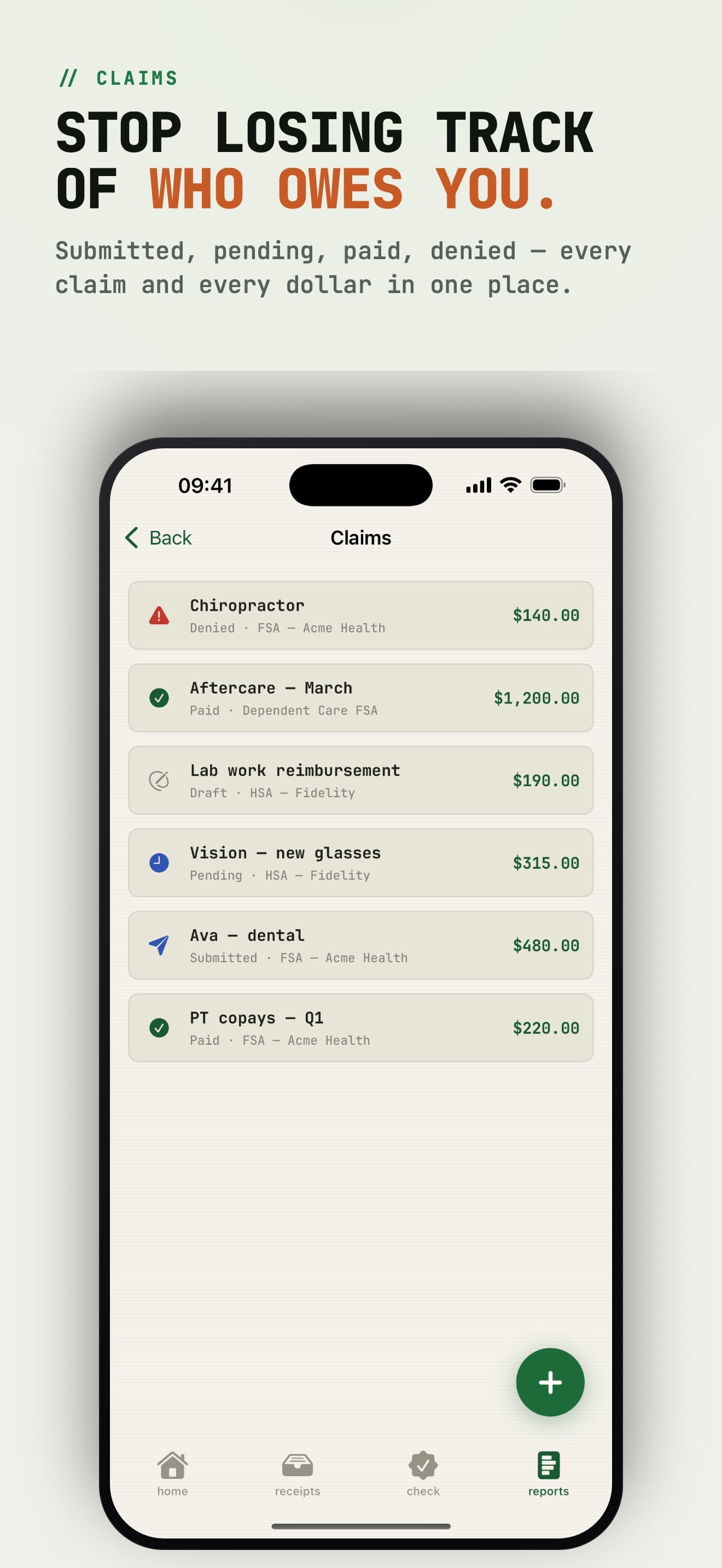FSA HSA Receipt Log : PRETAX capture d'écran 7