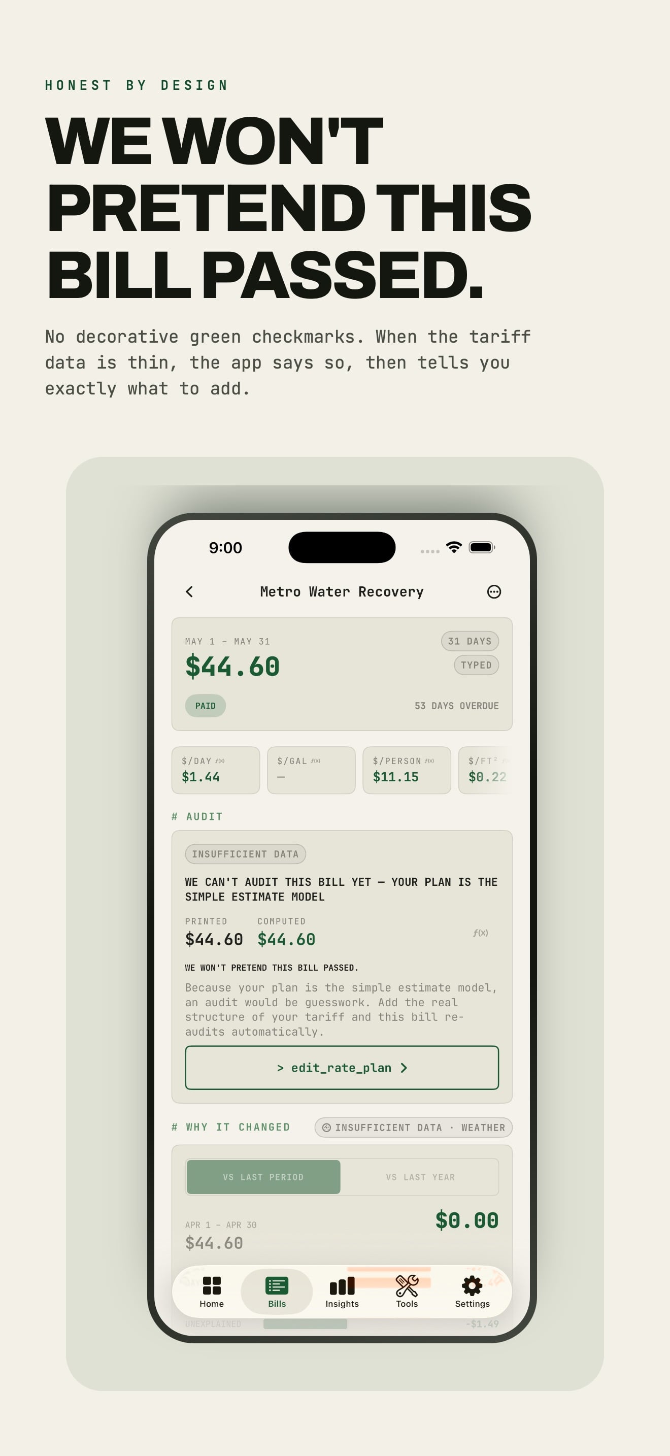 Utility Bill Audit : BILLMETER capture d'écran 4