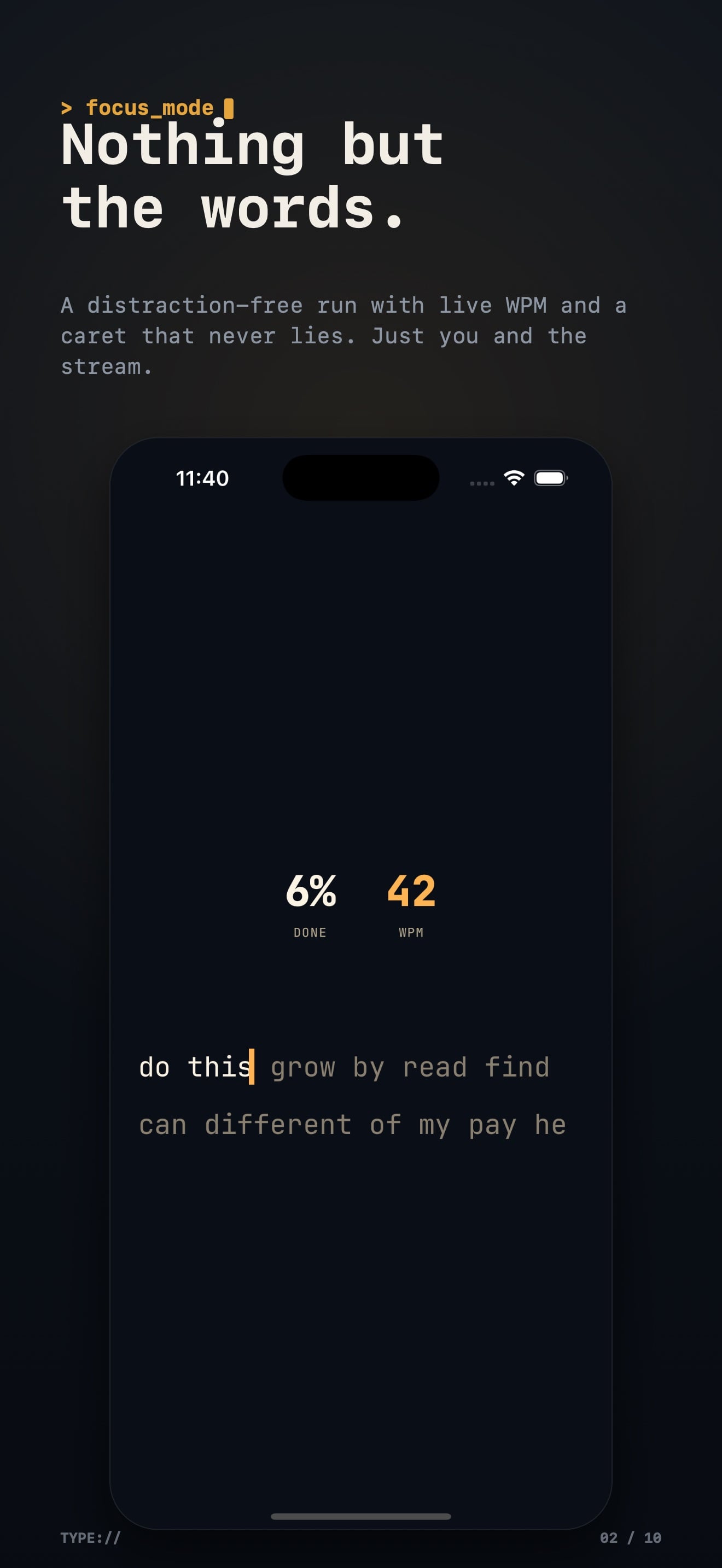 Typing Speed Test WPM : TYPE screenshot 2